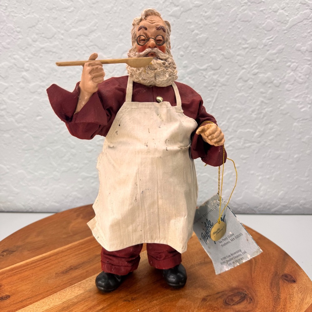 Possible Dreams Clothtique Santas Cuisine Tom Browning Chef Figurine 1991 Vtg